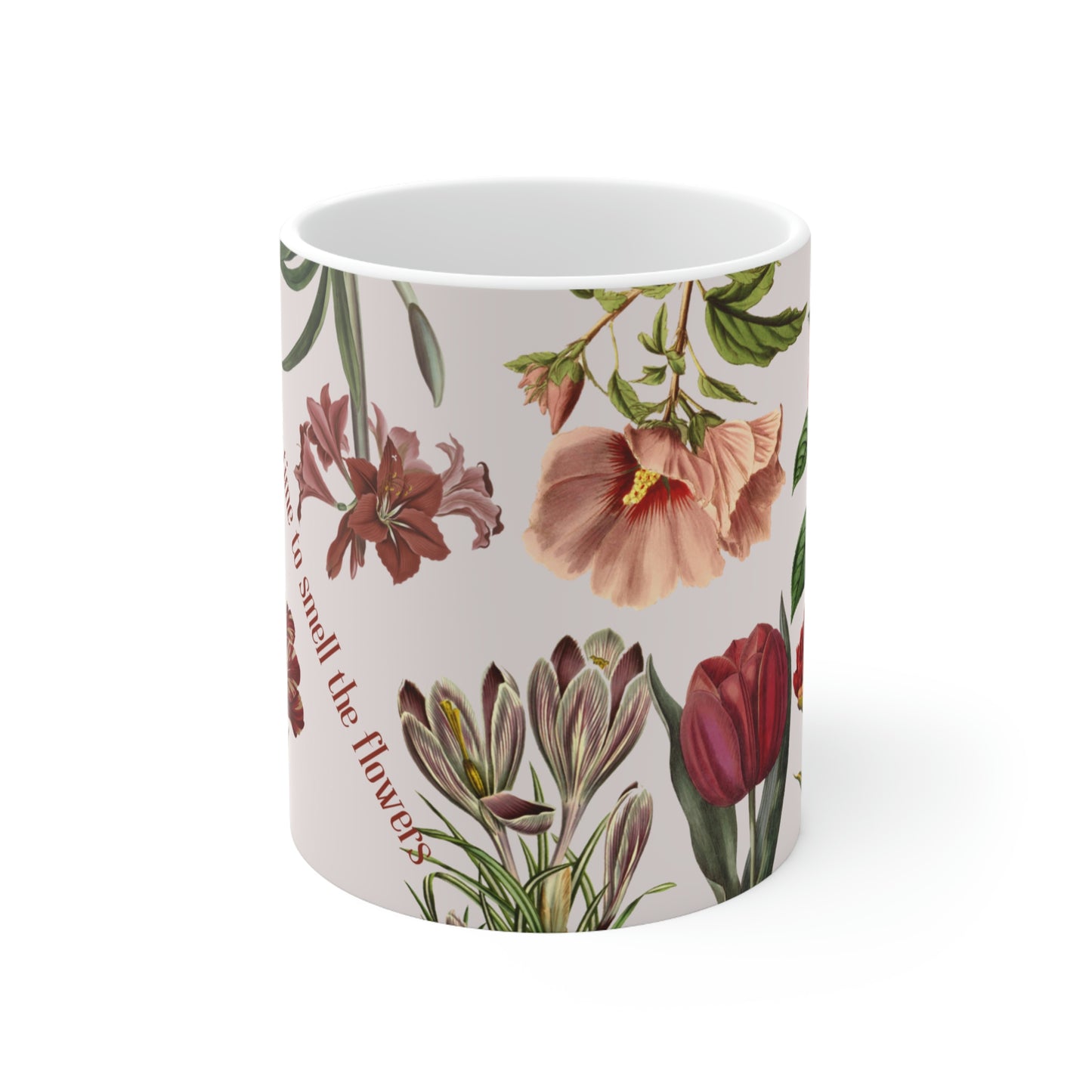 Smell the flowers..designer mug