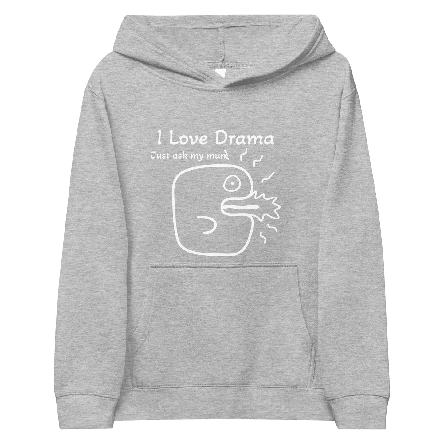 I Love Drama Kids Hoodie