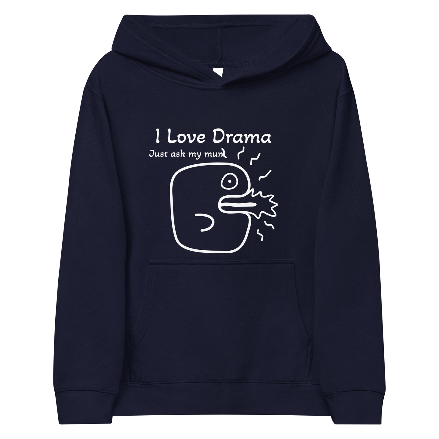 I Love Drama Kids Hoodie