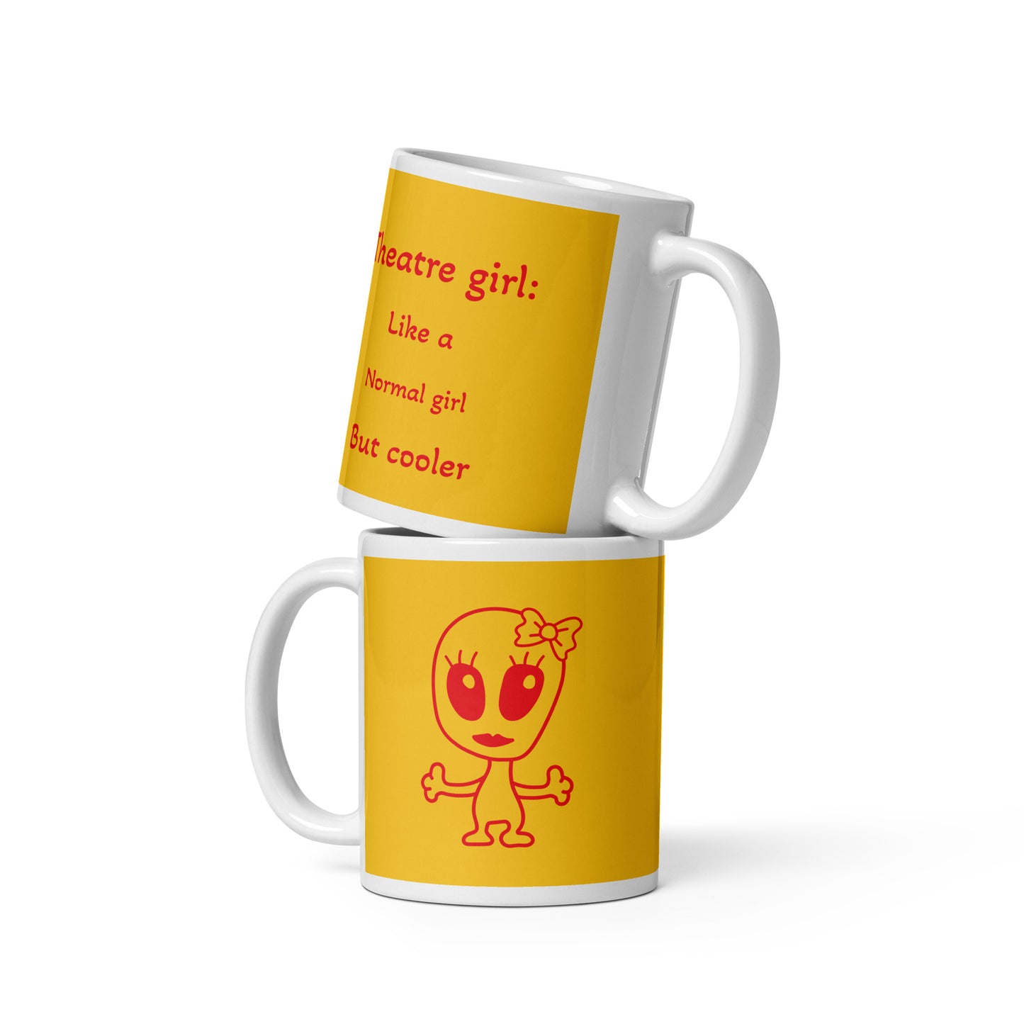 Theatre girl…White glossy mug